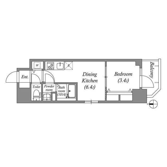 Main floorplan of Eslead Residence Miyakojima Duo