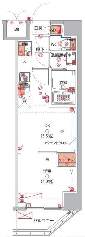 Preview floorplan of Harmony Residence Yokohama Oodori Park EIRAKU