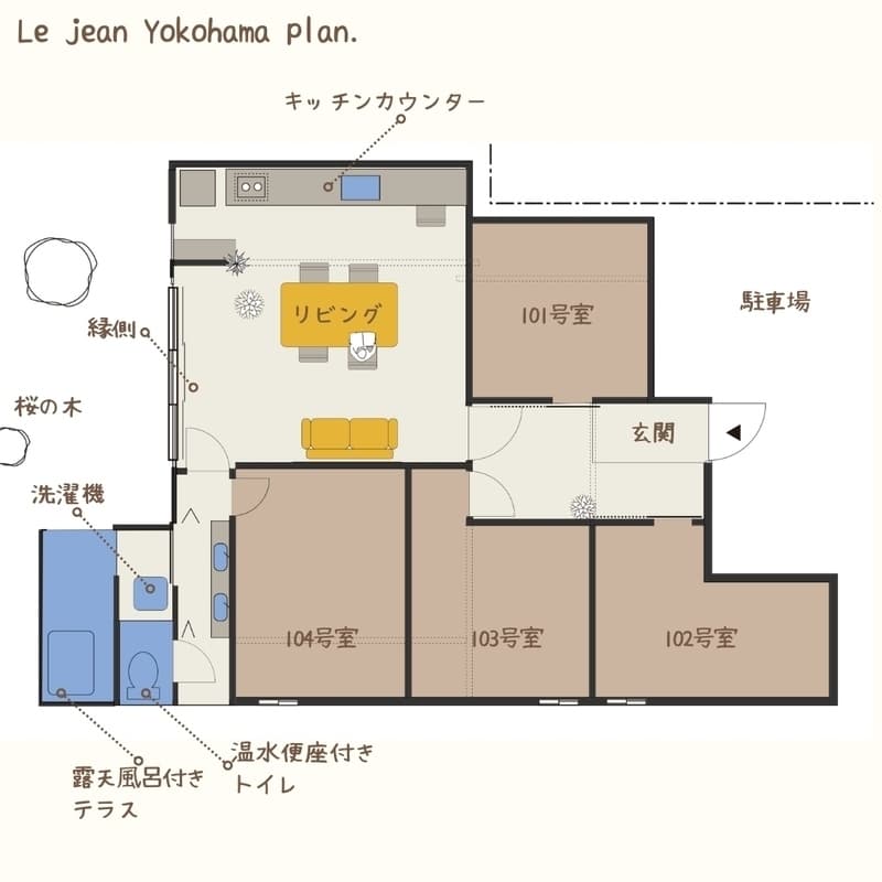 Preview floorplan of 🌷TC - Old Folk House Share House Lejeune Yokohama