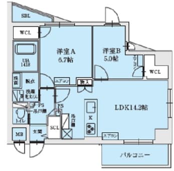 Preview floorplan of LEGALAND+ABENO SANMEICHO 701