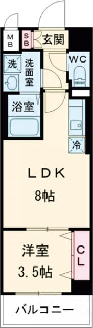 Preview floorplan of CREST TAPP 京都西京極 dex ✨[RT]