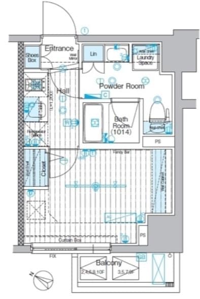 Preview floorplan of BLAZE Kannai MAXIV 801  