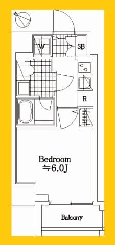 Preview floorplan of Le'a Yokohama Avenir 201  