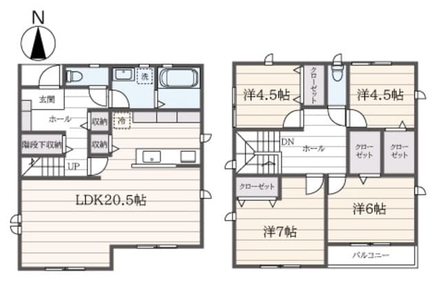 Preview floorplan of (Tentative) Karakida 1-chome Detached House No. 1