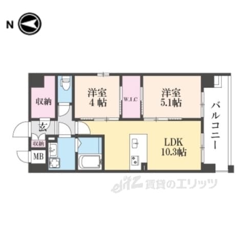 Preview floorplan of LiveCasa Senbon Imadegawa ✨[RT]