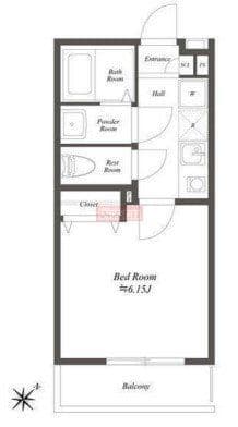 Preview floorplan of Blanmure Yokohama Tsurumi III ✨[RT]