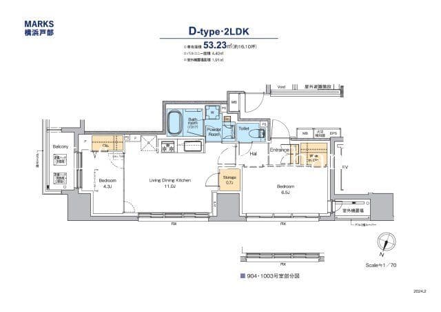 Preview floorplan of MARKS Yokohama Tobe