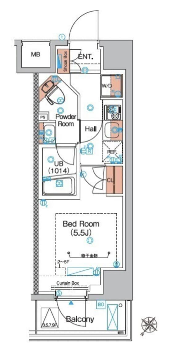 Preview floorplan of Estules Yokohama Makita 906  