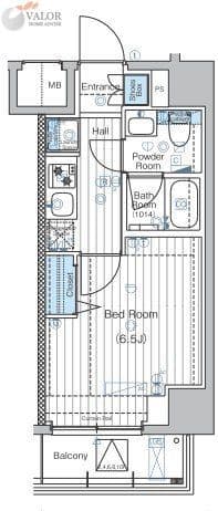 Preview floorplan of MAXIV Yokohama Yoshinocho NORTH 503  