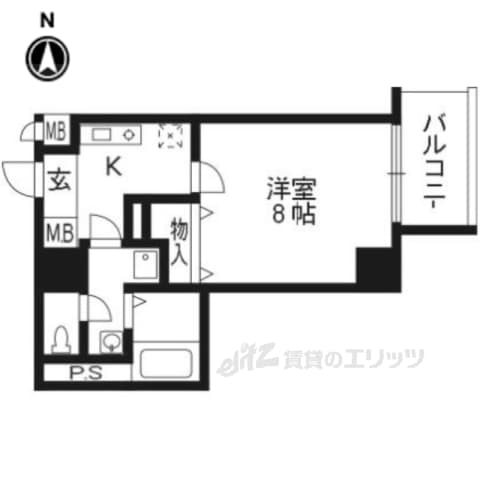 Preview floorplan of Berajio Karasuma Oike