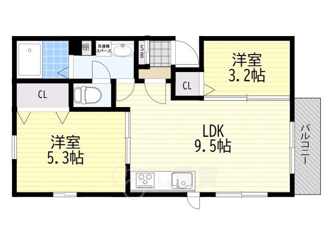 Preview floorplan of Precious Kanzakigawa 102  
