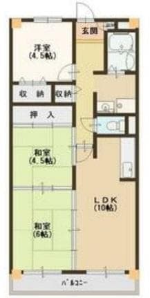Preview floorplan of Residence West Arrow Yuhigaoka