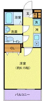Preview floorplan of Branmeur Yokohama Tsurumi II 304  