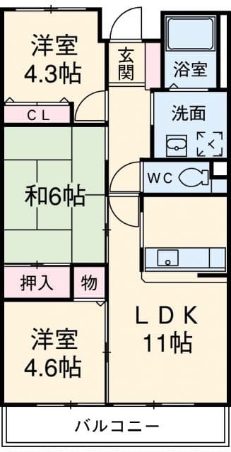 Preview floorplan of Aldale Hiyoshi 402  