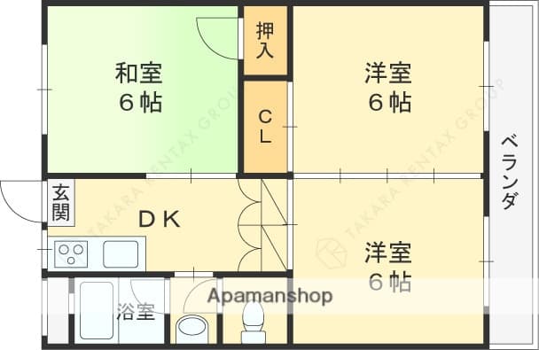 Preview floorplan of Kitayoda Mansion Tatsuumi B Building ✨[RT]