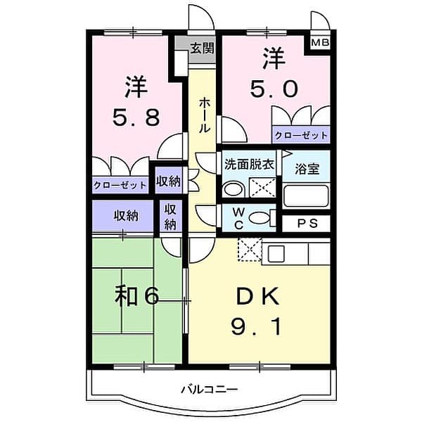 Preview floorplan of Rizeru 306 Corner Room ✨[RT]