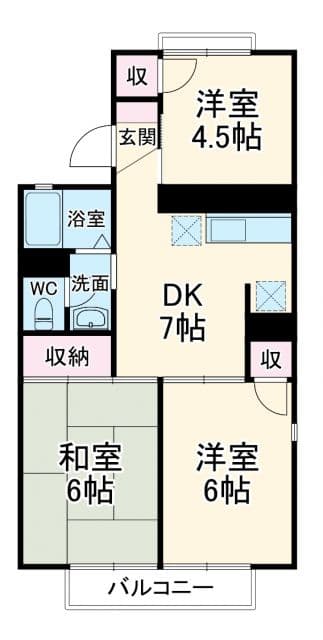 Preview floorplan of Green Park Koshigaya Building A 102