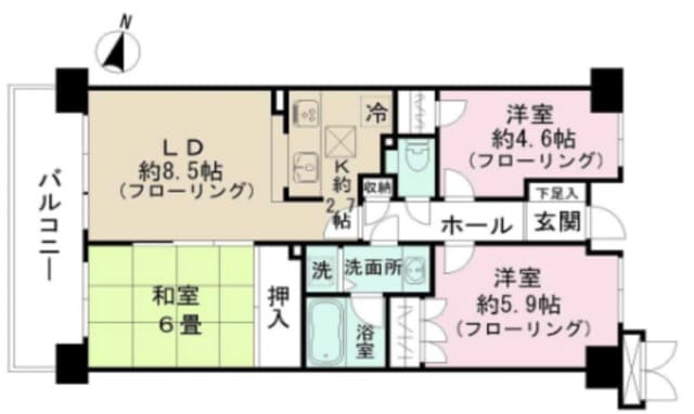 Preview floorplan of Hagiyama Park Homes  KM 🌳 