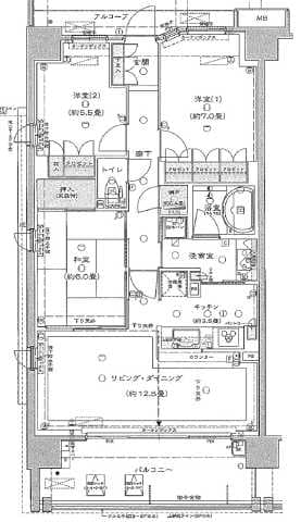 Preview floorplan of Kokorokosu Tokyo Kume-gawa Keyaki Block  KM 🌳  