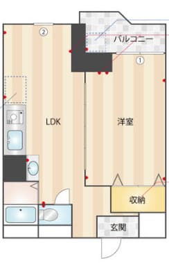 Preview floorplan of Asahi Plaza Takatsu First