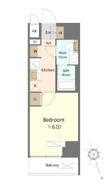 Preview floorplan of SHOKEN Residence Yokohama Senmachi 901  