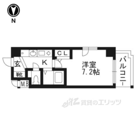 Preview floorplan of Estem Court Kyoto Karasuma 3 Japanism