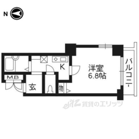 Preview floorplan of Presance Kyoto Nijo Castle Front