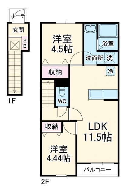 Preview floorplan of Libre Fine Midoriku Nakano-za ✨[RT]