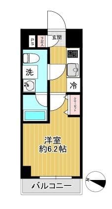 Preview floorplan of SHOKEN Residence Kawasaki Hachioh-Nawate 206  