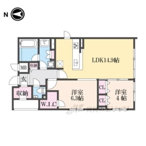 Preview floorplan of STANDZ Shijo Nishidoin