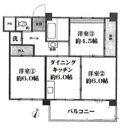 Preview floorplan of Shio midai Second Residence Building 3502