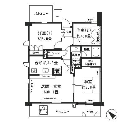 Preview floorplan of Hodogaya Minami Park Homes