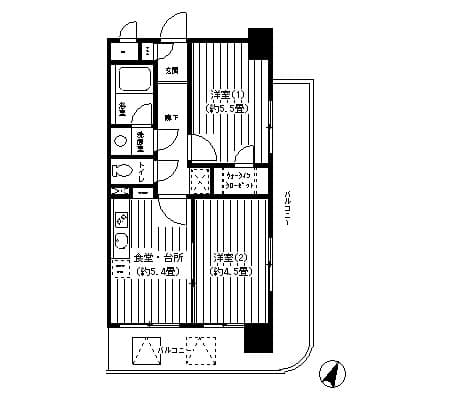 Preview floorplan of Villa Court Yokohama