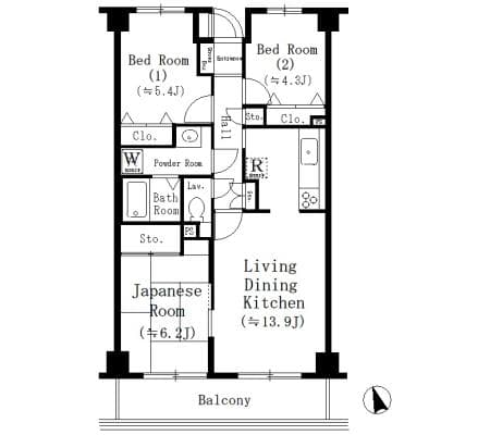 Preview floorplan of Wisteria Futamatagawa
