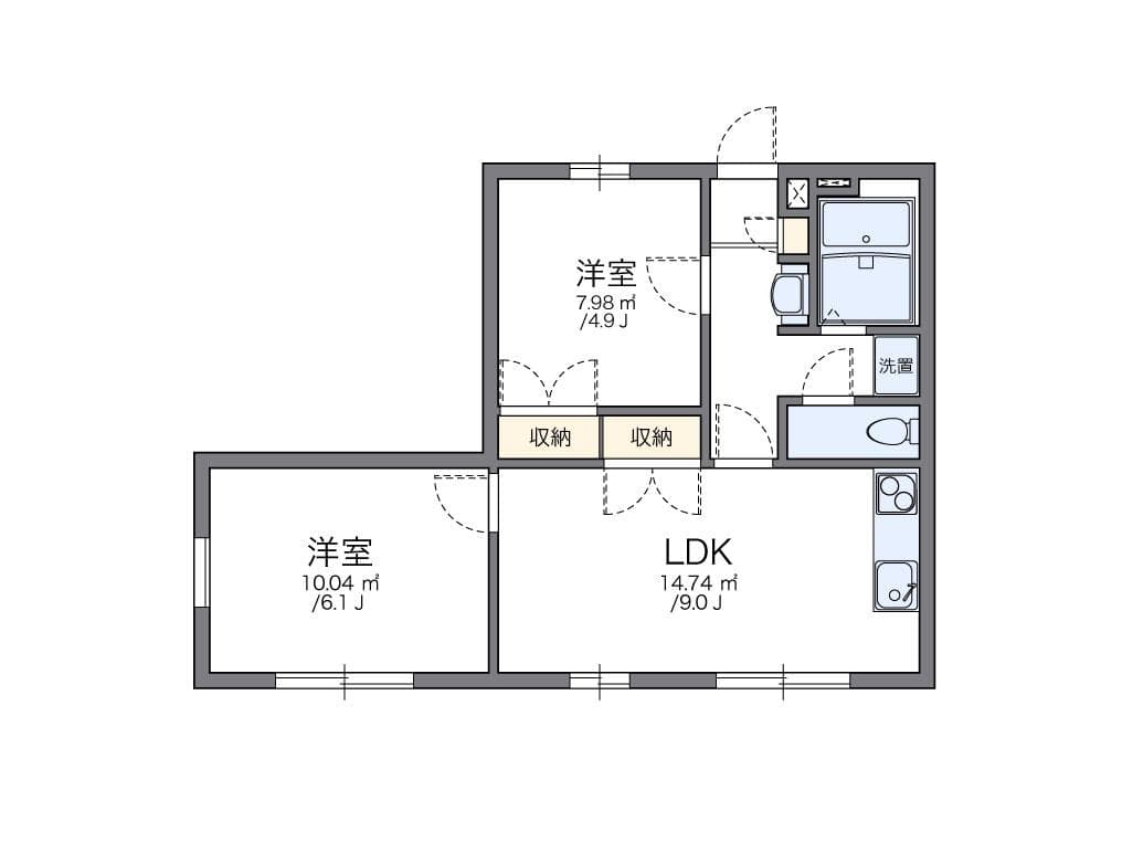 Preview floorplan of leopalace Haneori