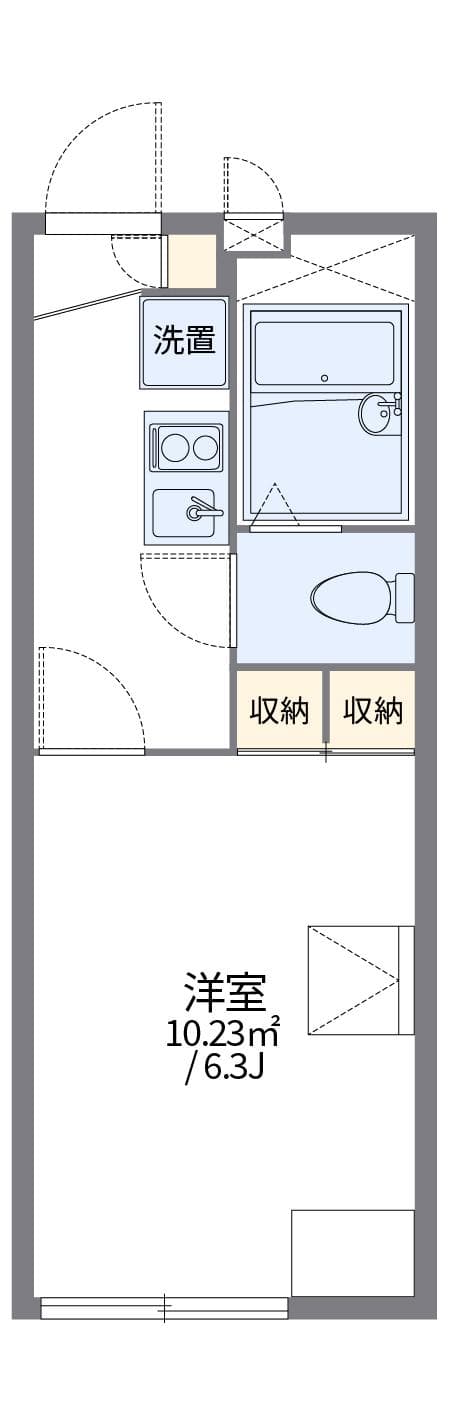 Preview floorplan of leopalace Kawahara
