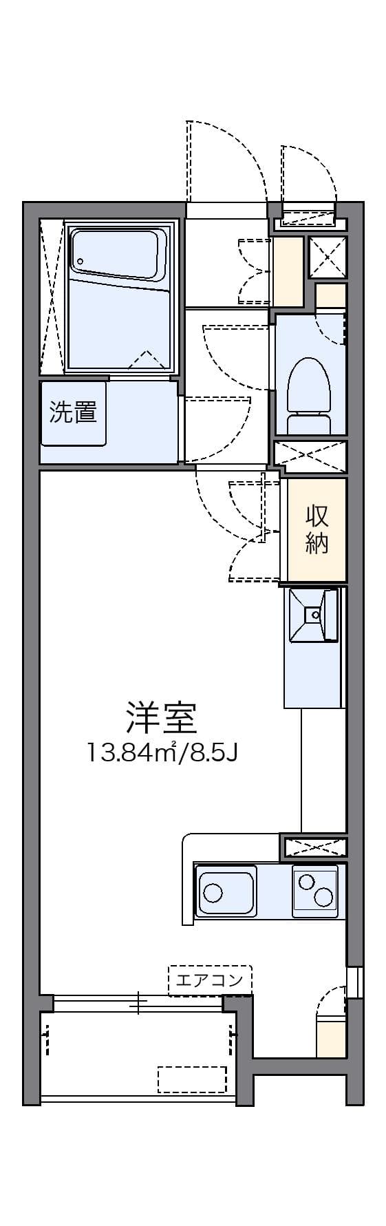 Preview floorplan of LEONEXT CREA Higashikan