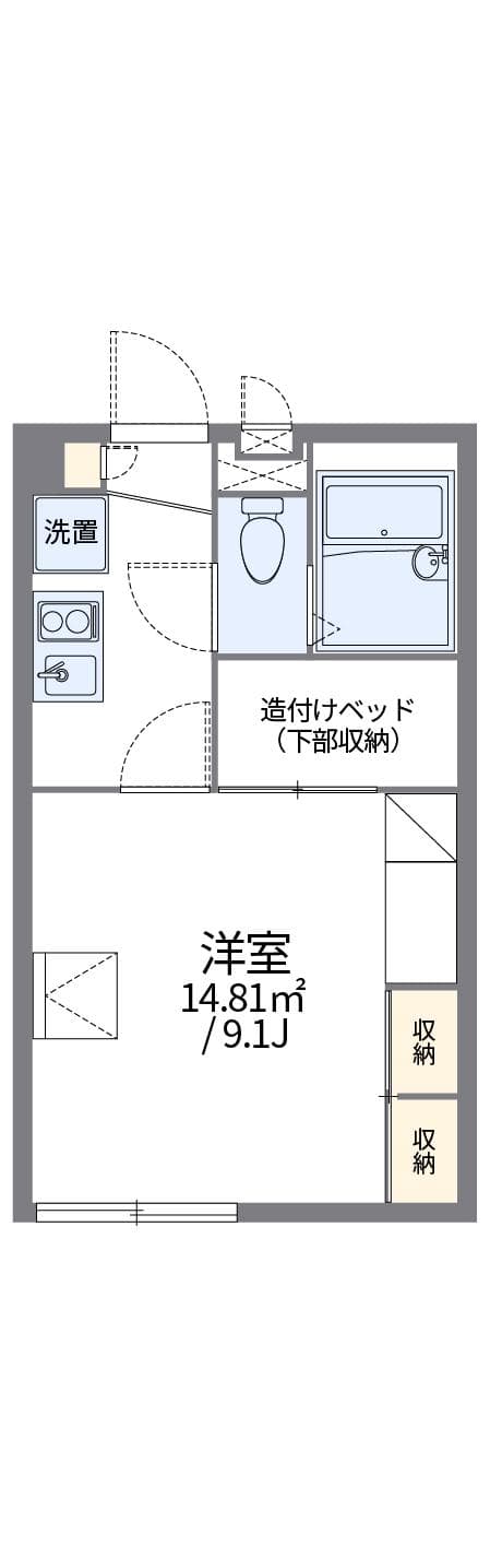 Preview floorplan of leopalace Kamifukuoka