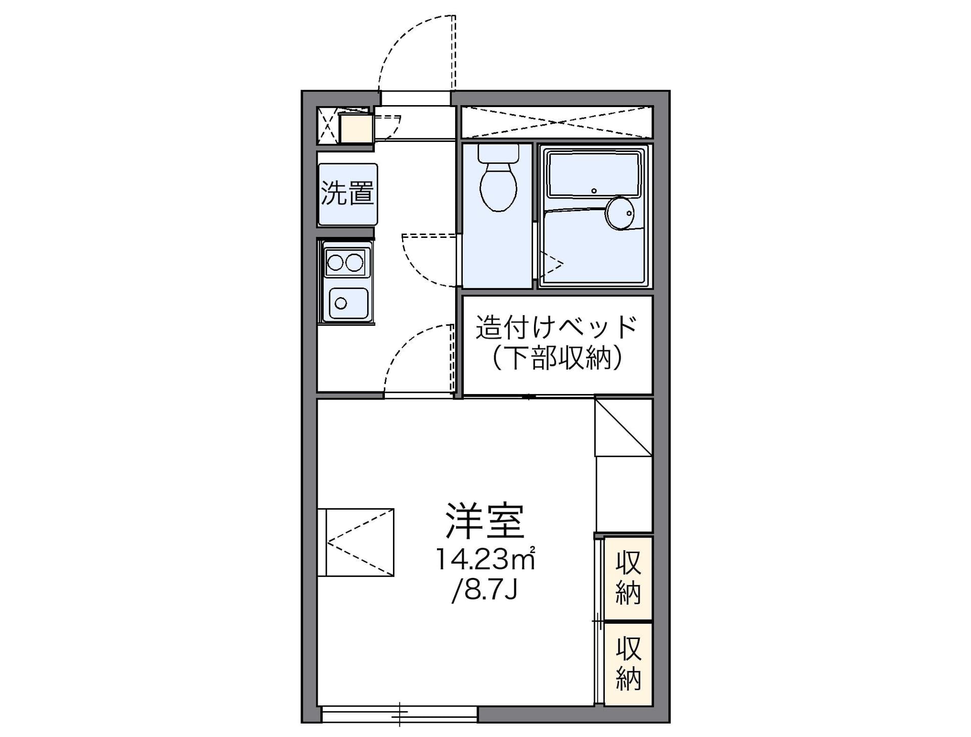 Preview floorplan of leopalace Amare Sapporo