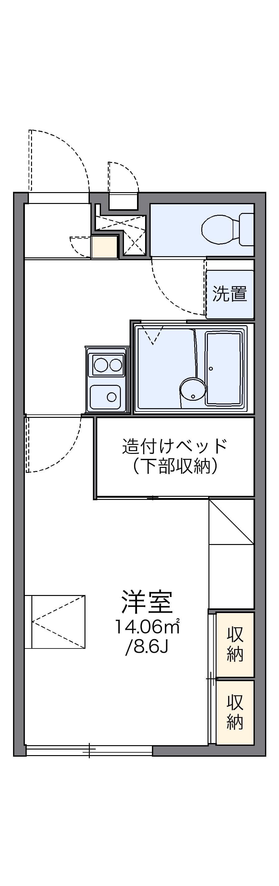 Preview floorplan of leopalace Minami Mitsushima