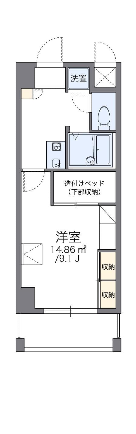 Preview floorplan of leopalace Mitsuida
