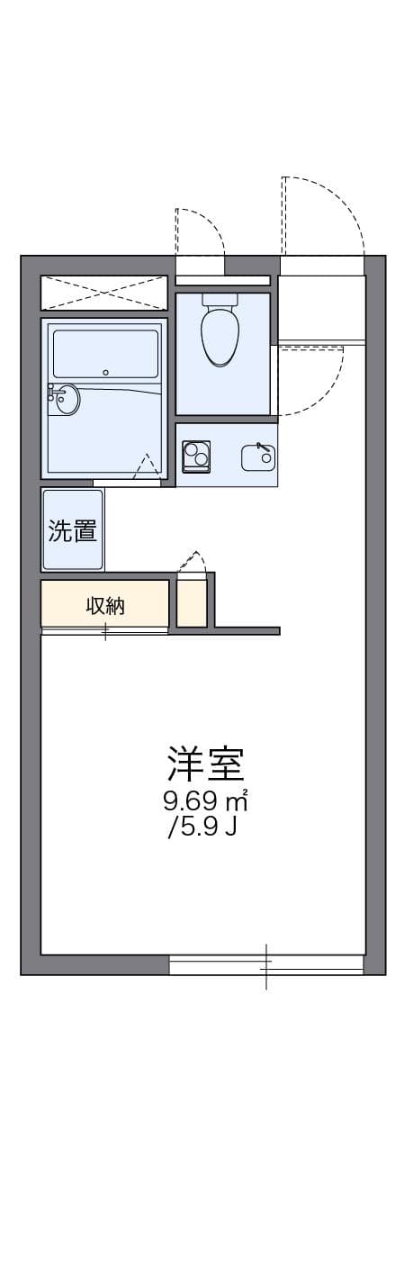 Preview floorplan of leopalace Hisamatsu