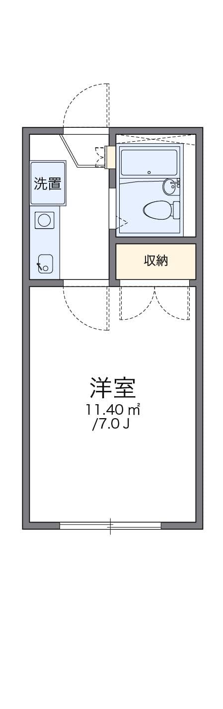 Preview floorplan of leopalace Matsuda