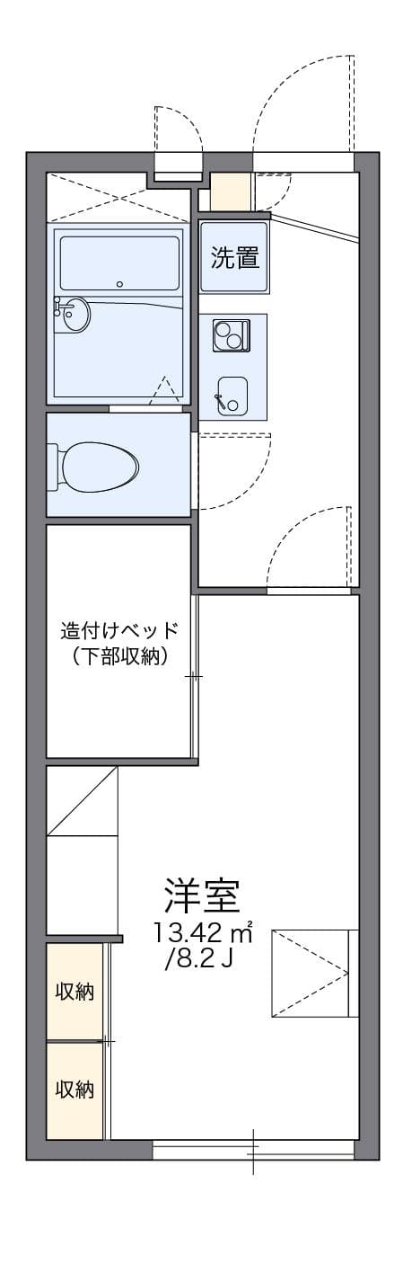 Preview floorplan of leopalace Tsurusaki III