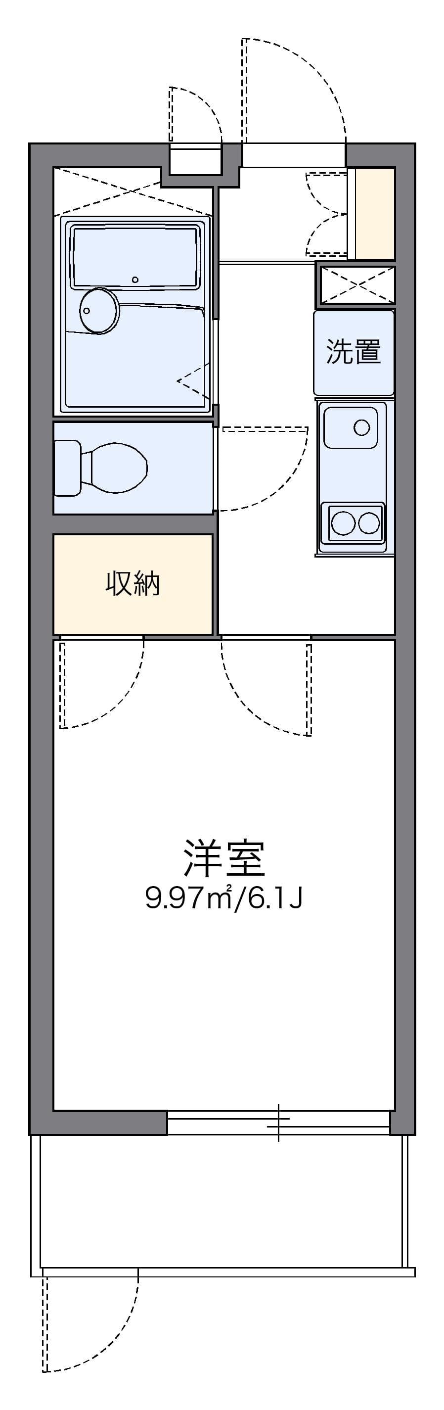 Preview floorplan of leopalace Hirao