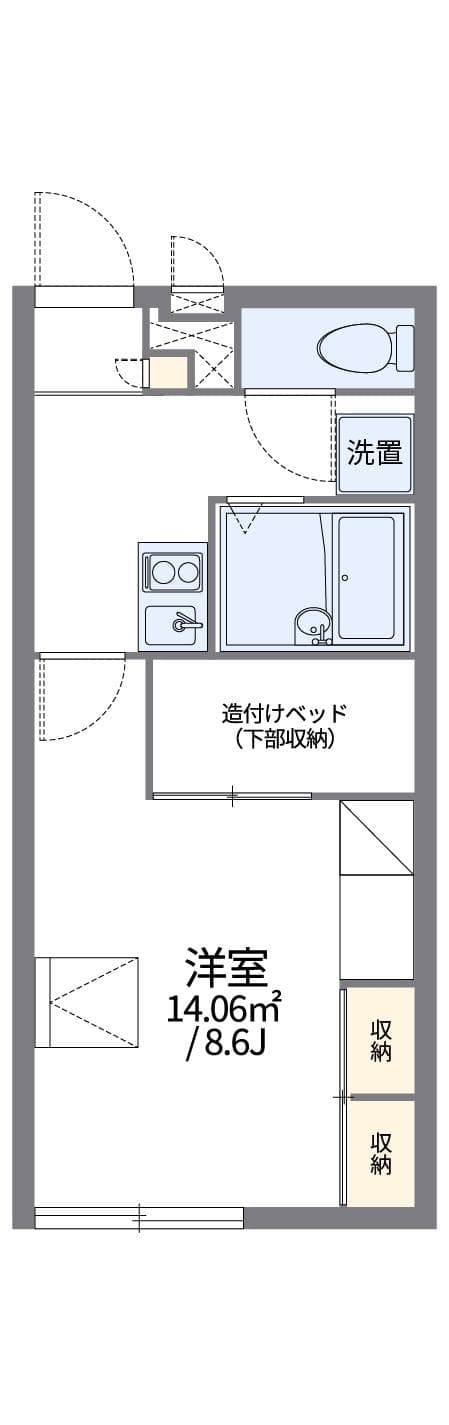 Preview floorplan of leopalace FUKAWA