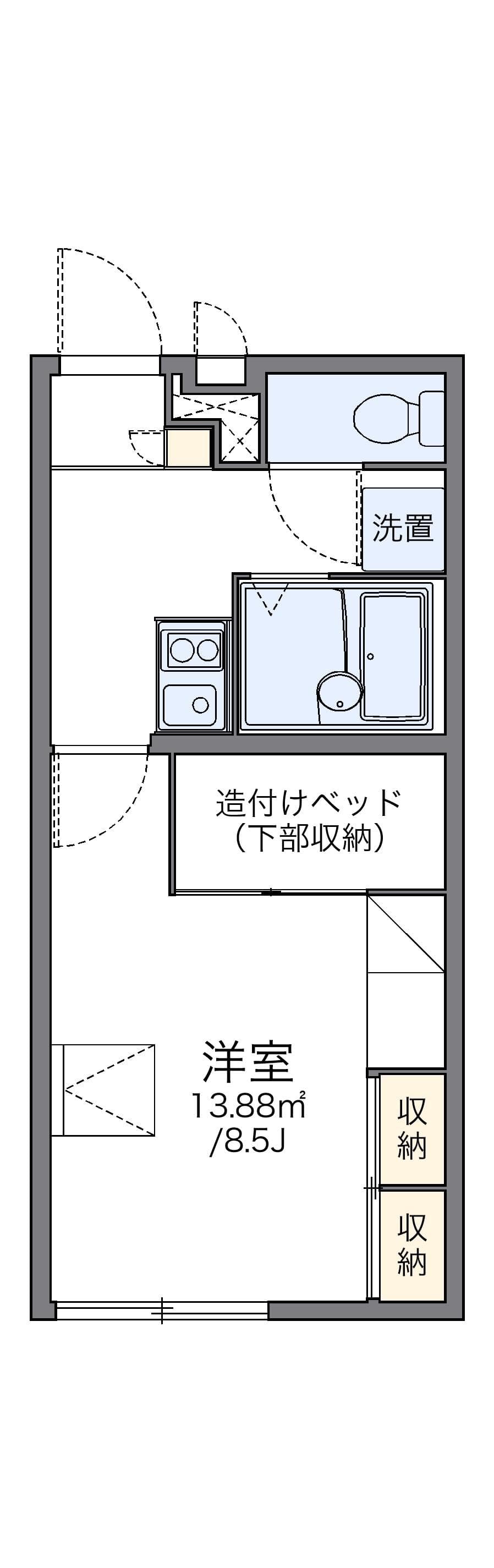 Preview floorplan of leopalace Hidamari