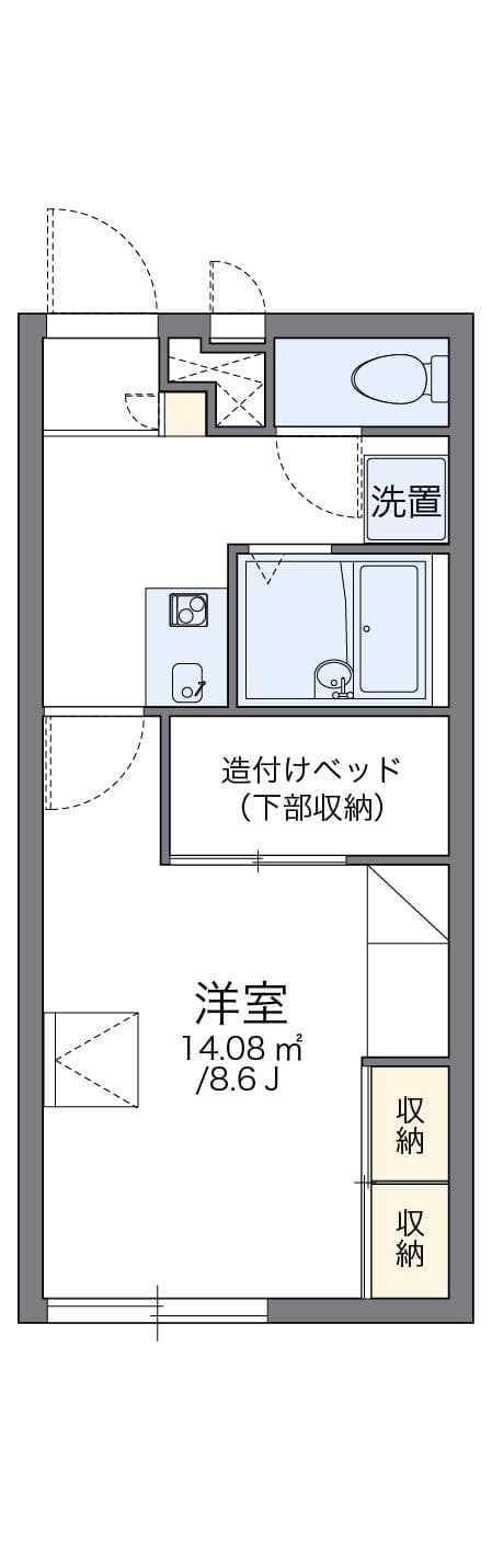 Preview floorplan of leopalace Sakura