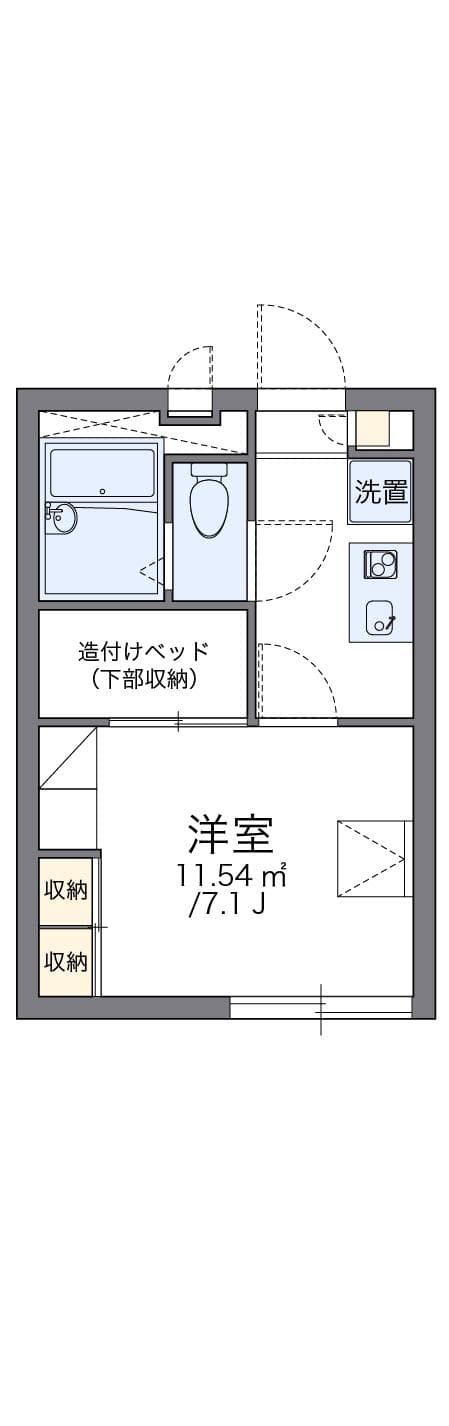 Preview floorplan of leopalace Sanritsu Heights B