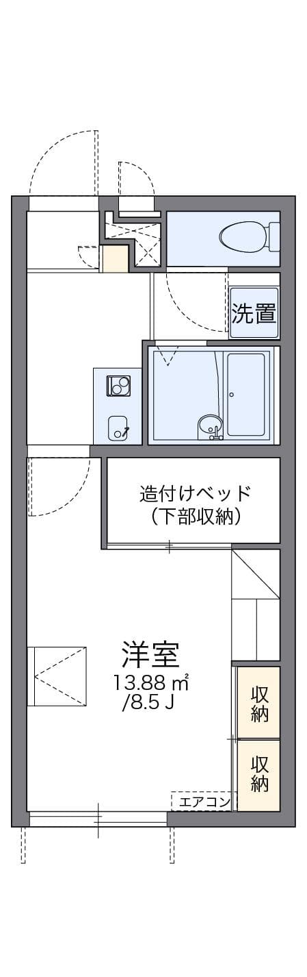Preview floorplan of leopalace Villa Minami Tazuke I
